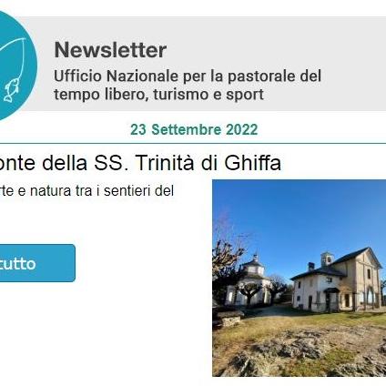 Il Sacro Monte della SS. Trinità di Ghiffa sulla newsletter della CONFERENZA EPISCOPALE ITALIANA