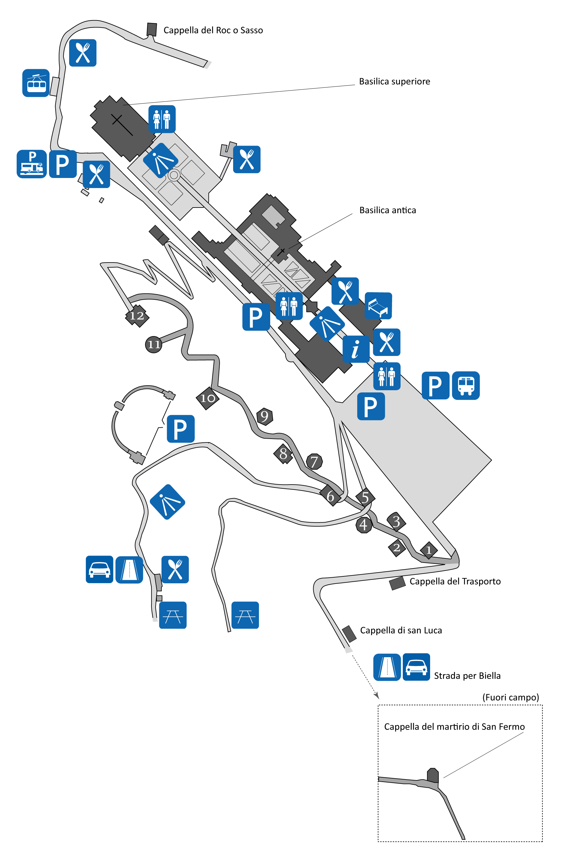 Cartografia Sacro Monte di Oropa