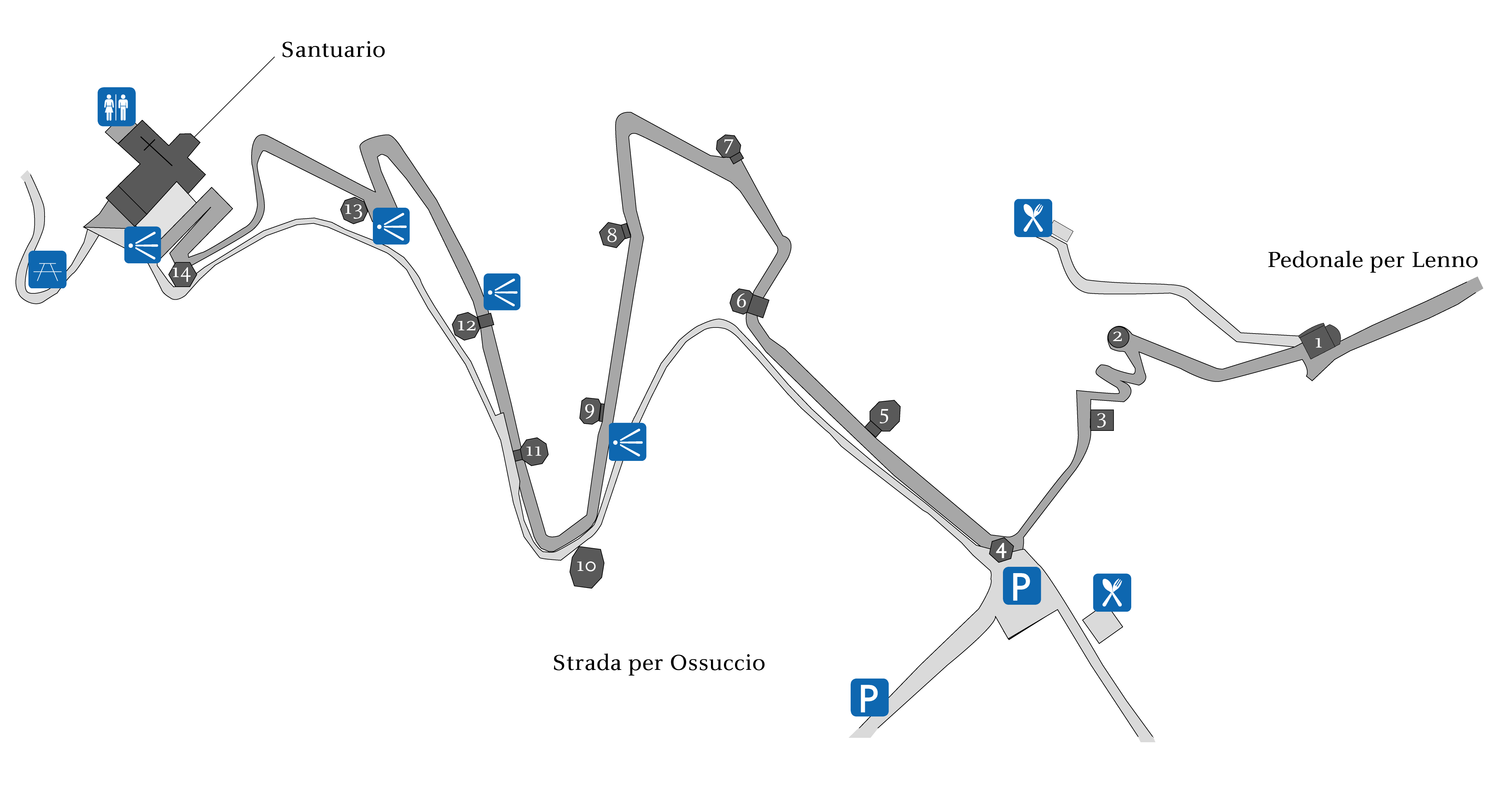 Cartografia Sacro Monte di Ossuccio